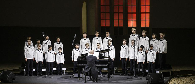The Vienna Boys Choir performing