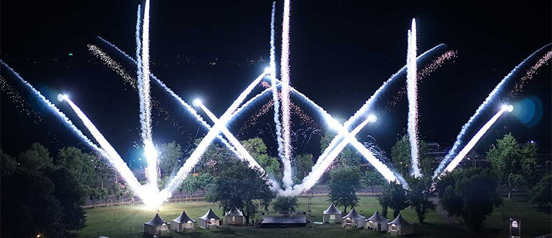 Belgrade manifest fireworks